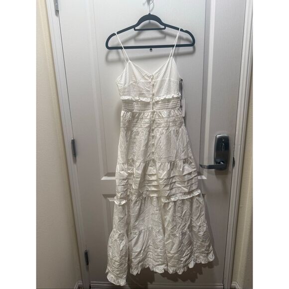 Line & Dot Pixie Maxi Dress in white Summer Cocktail Party Dress size S NWOT - Picture 5 of 9